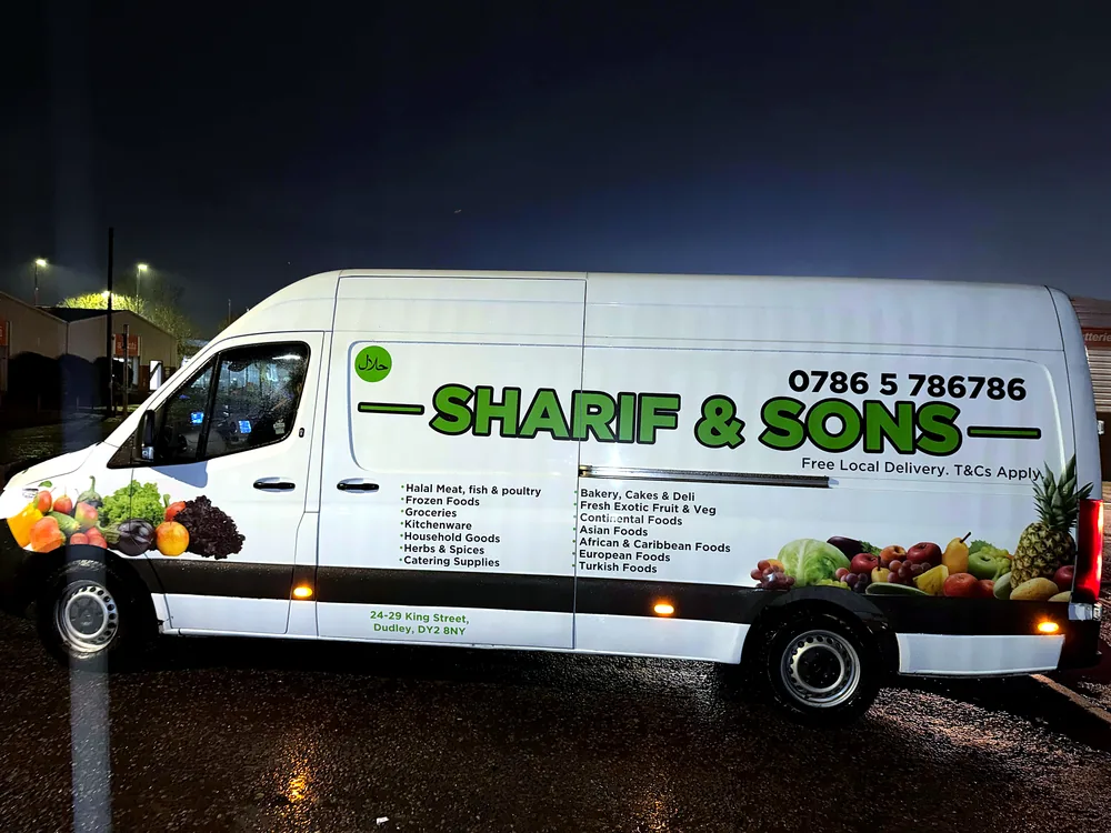 Sharif & Sons — full van wrap & vehicle graphics by New Smart Signs