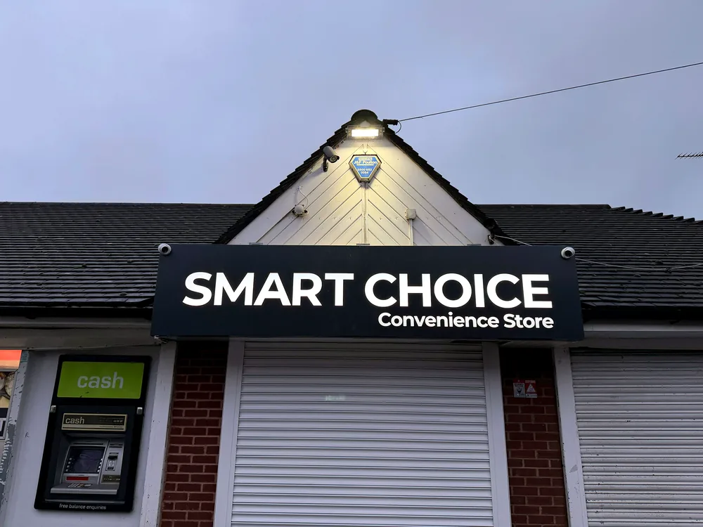 Smart Choice — shutter & fascia signage by New Smart Signs