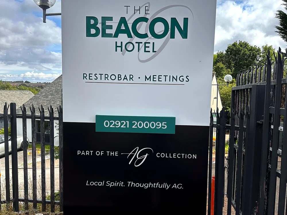 Beacon Hotel — built-up hotel signage by New Smart Signs