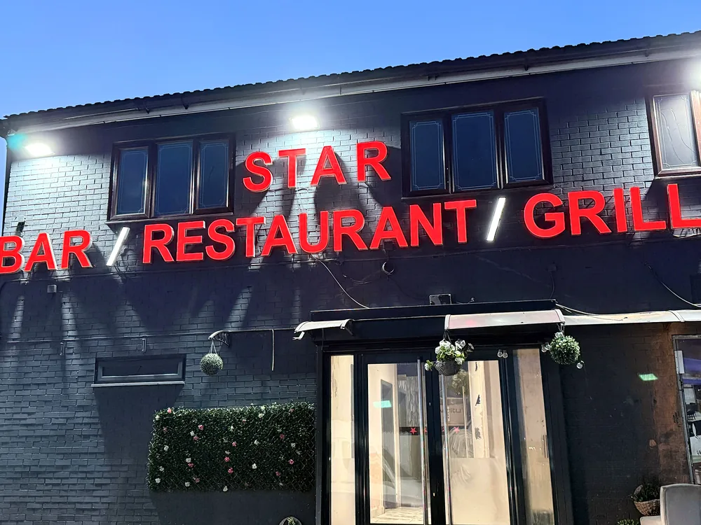 Star Restaurant & Grill — illuminated fascia sign by New Smart Signs